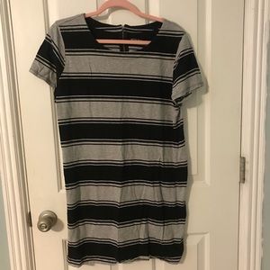 FINAL $ DROP Merona Target TShirt Dress Striped XL